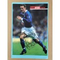 Signed picture of Francis Jeffers the Everton footballer.